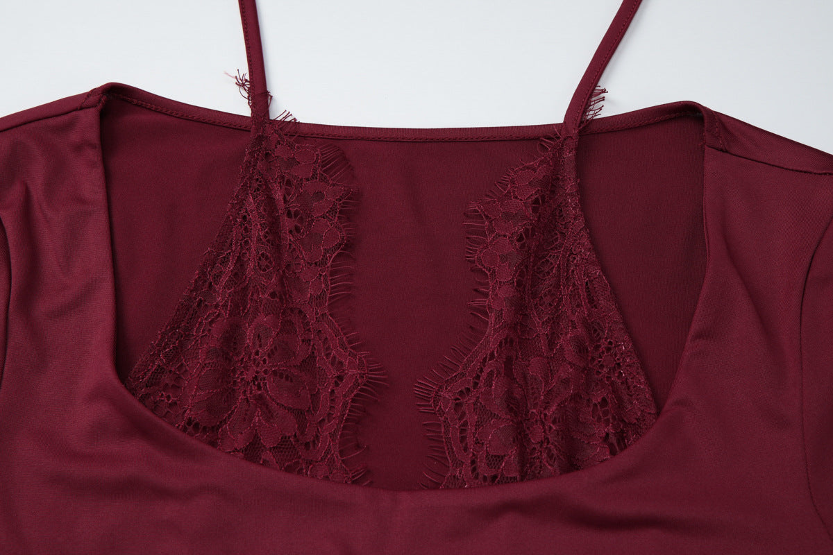 Amelie Lace Neck Top