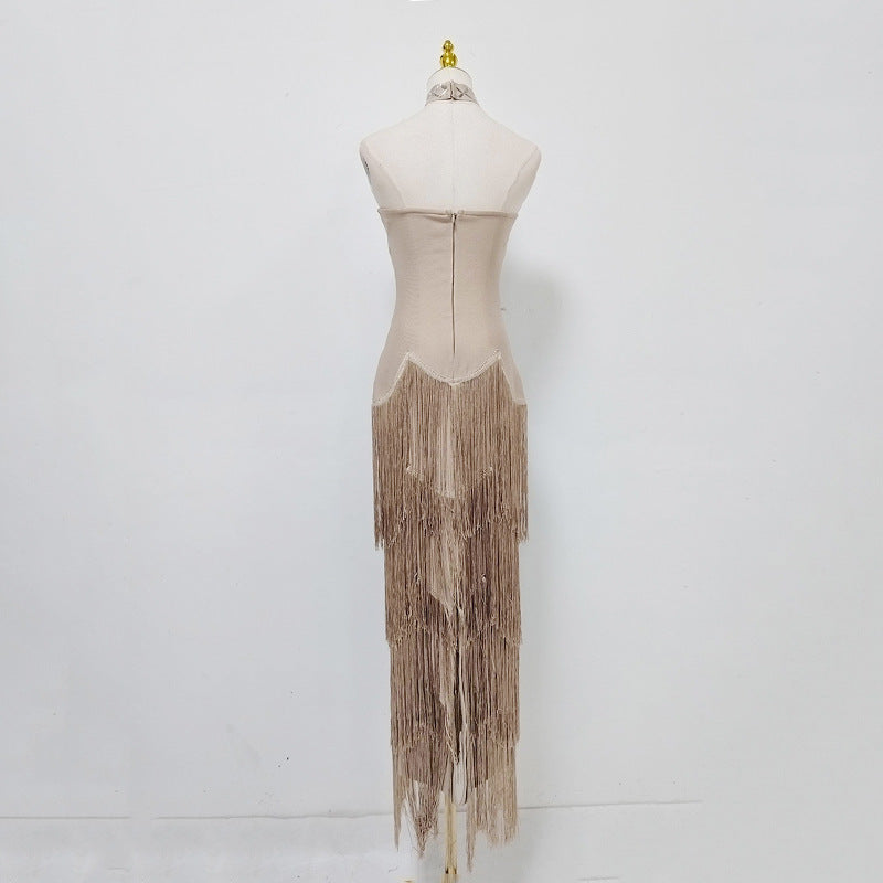 Delphine Fringe Maxi Dress