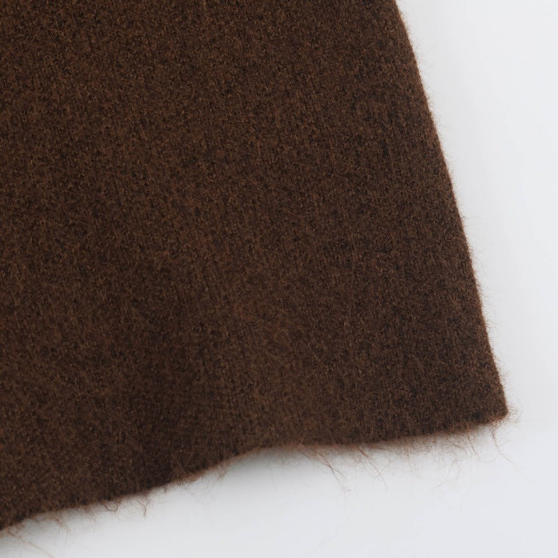 Brigida Fawn-Collar Cardigan