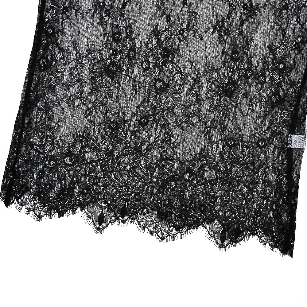 Sheer Lace Mini Dress