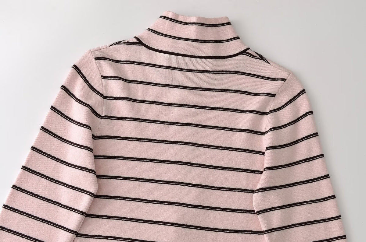 Hermione Striped Zip Knit