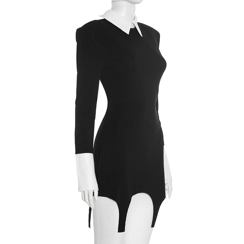 Bianca Collar Mini Dress