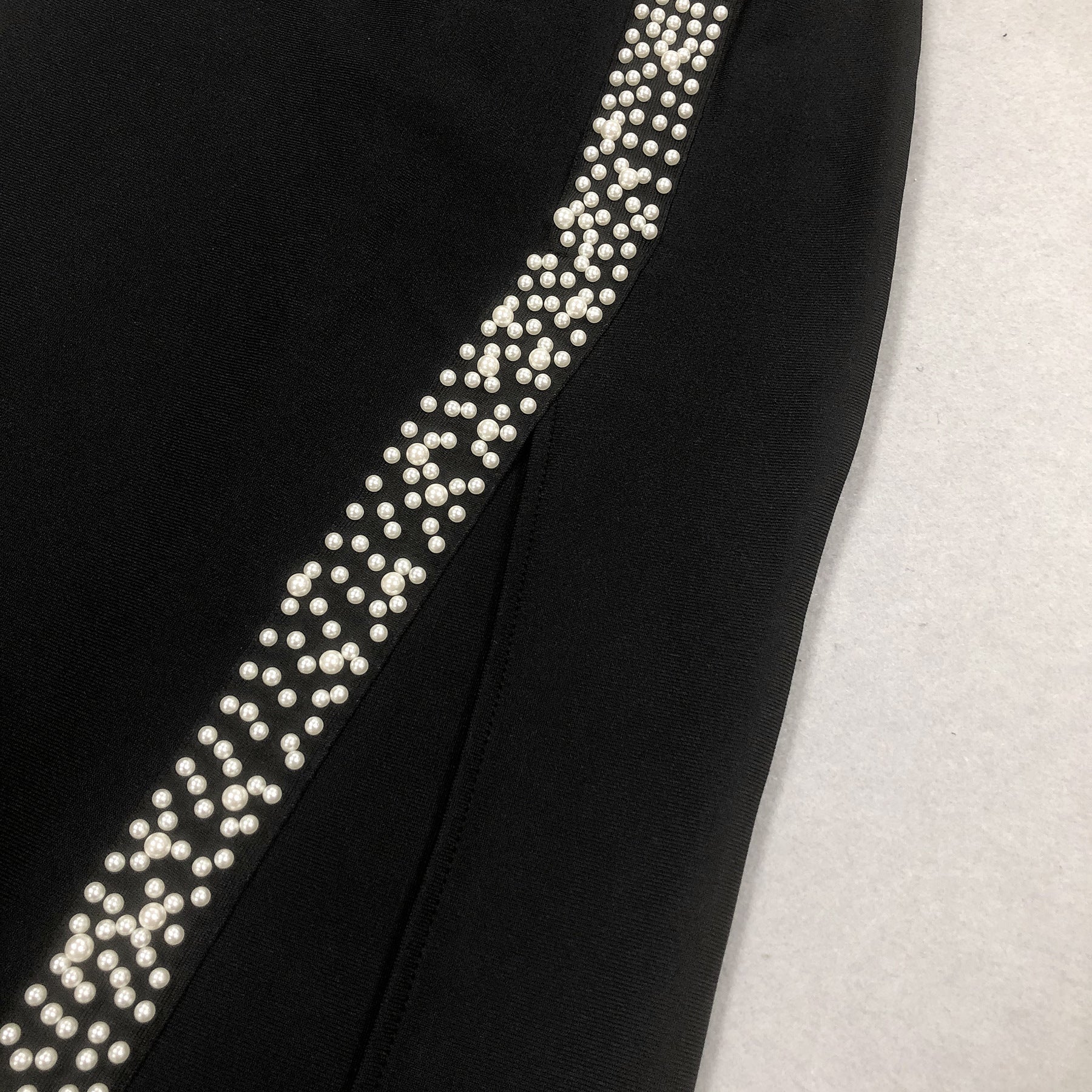 Corine Pearl-Trim Halter Top and Maxi Skirt Set