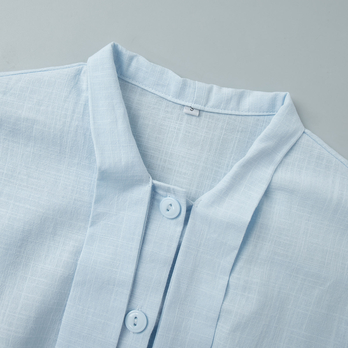 Amalie Lace-Back Tie-Waist Shirt