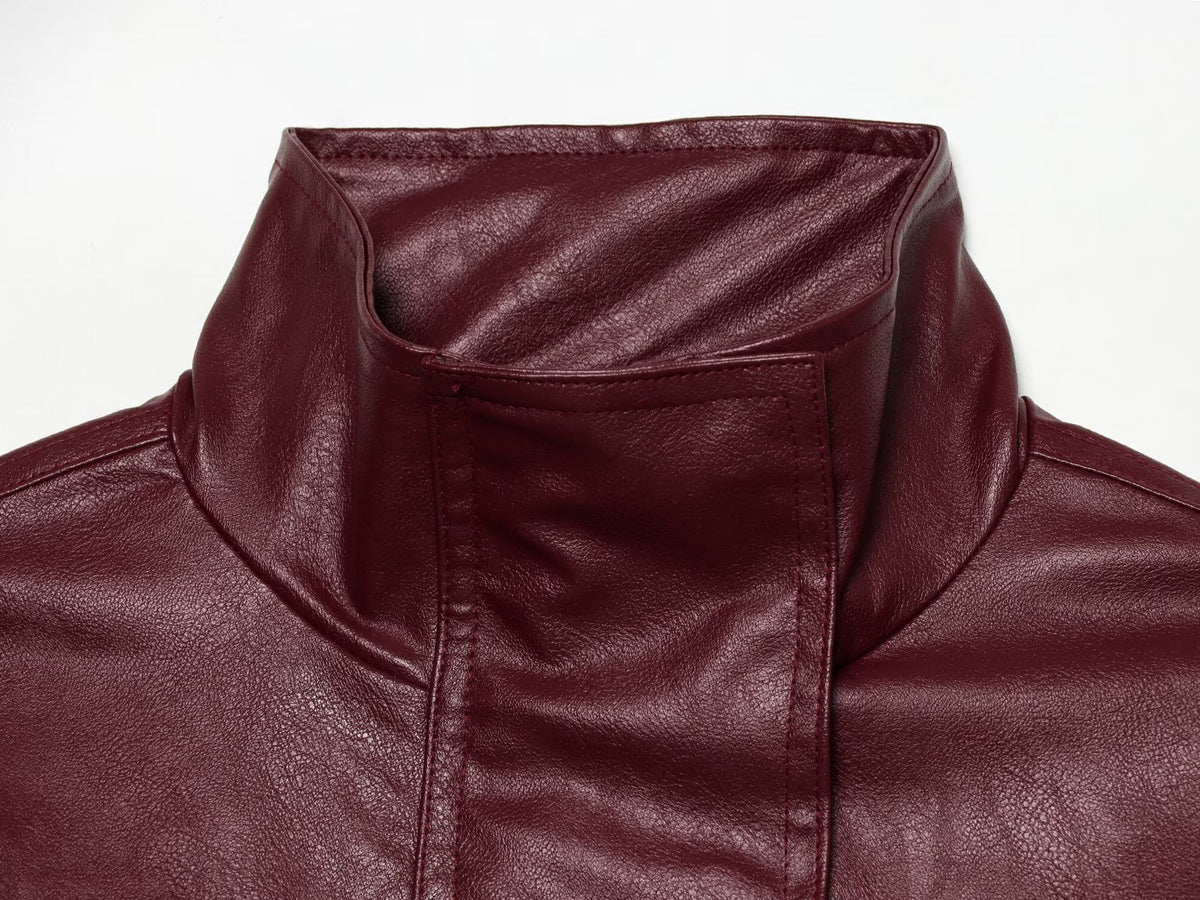Vivienne Belted Moto Jacket