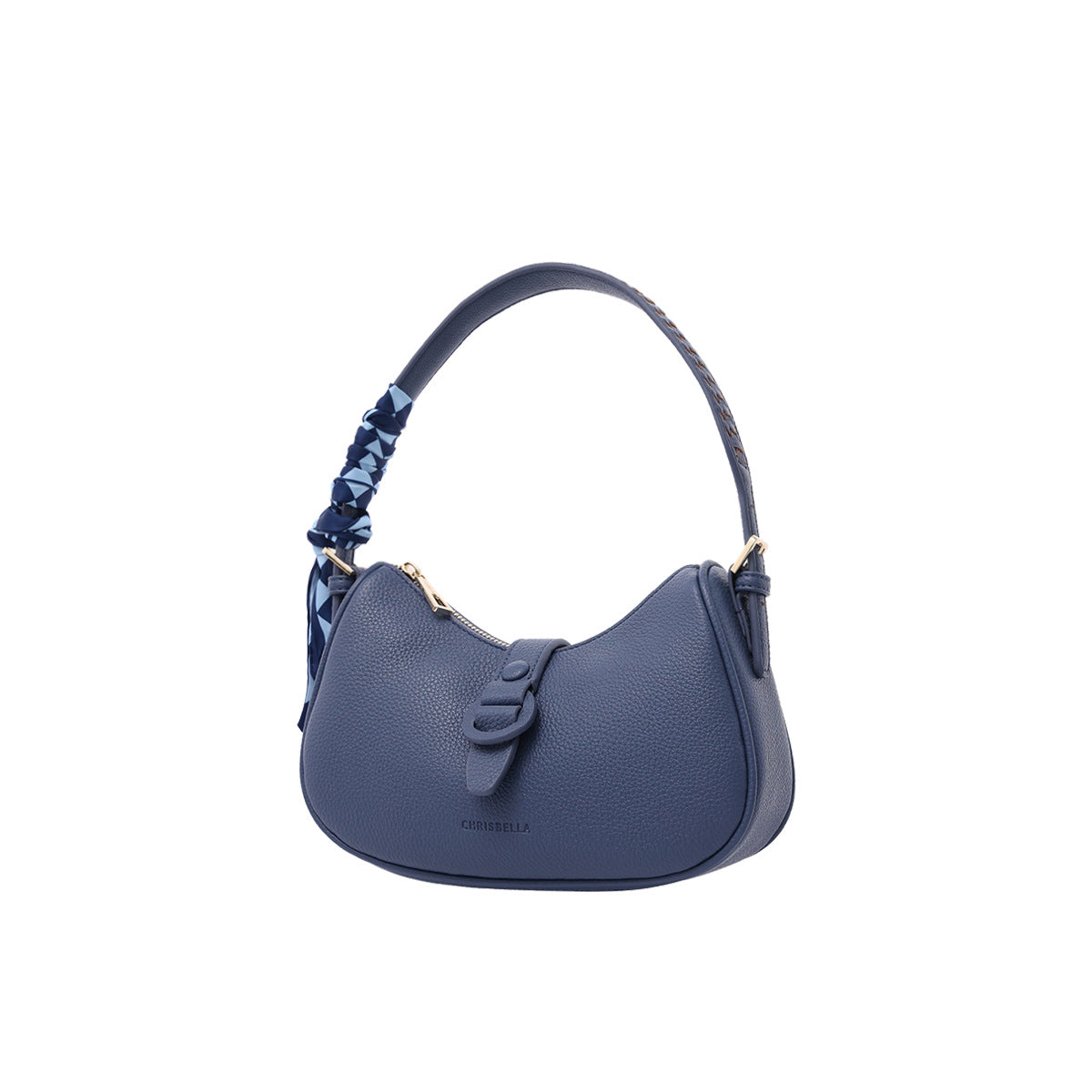 Scarf Strap Curved Shoulder Bag