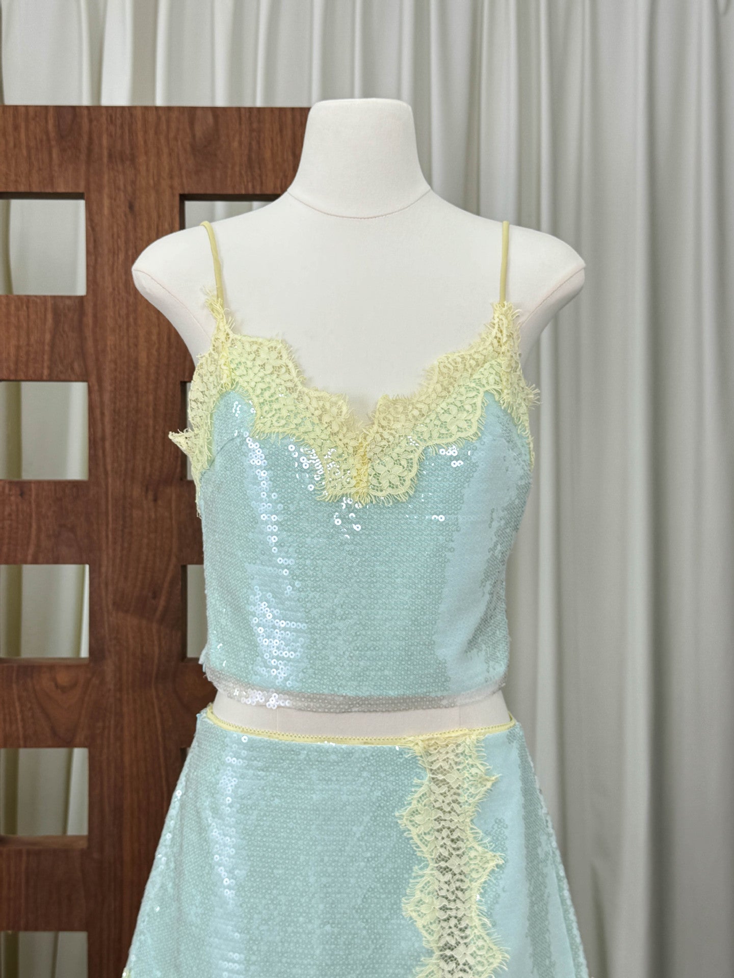 Elodie Sequin Lace Set