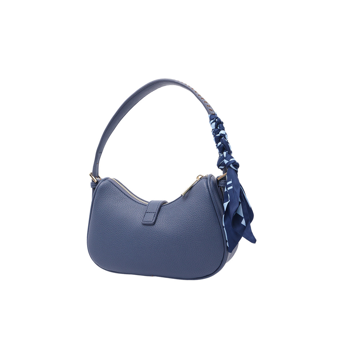 Scarf Strap Curved Shoulder Bag