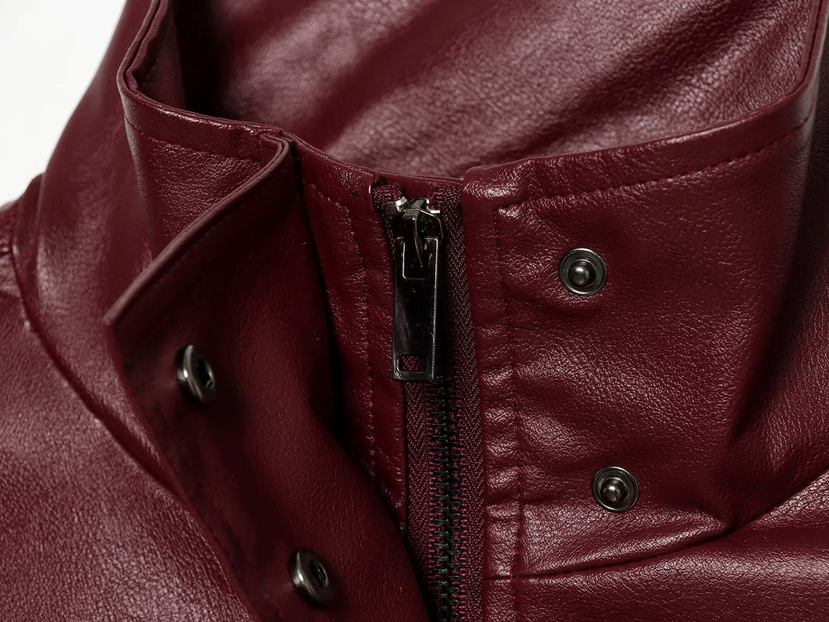 Vivienne Belted Moto Jacket