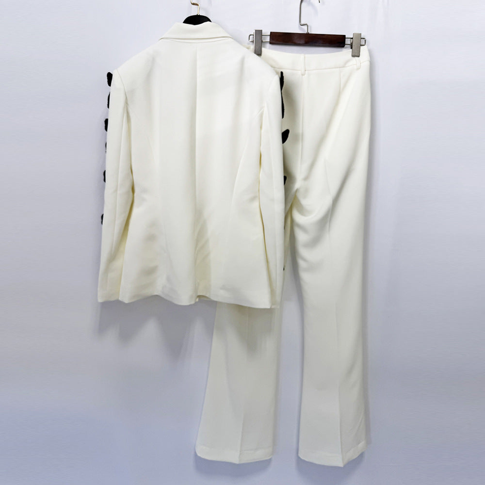 Ariadne Bow-Sleeve Suit