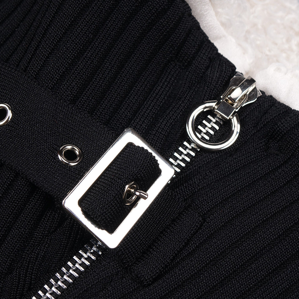 Lisette Teddy-Collar Mini