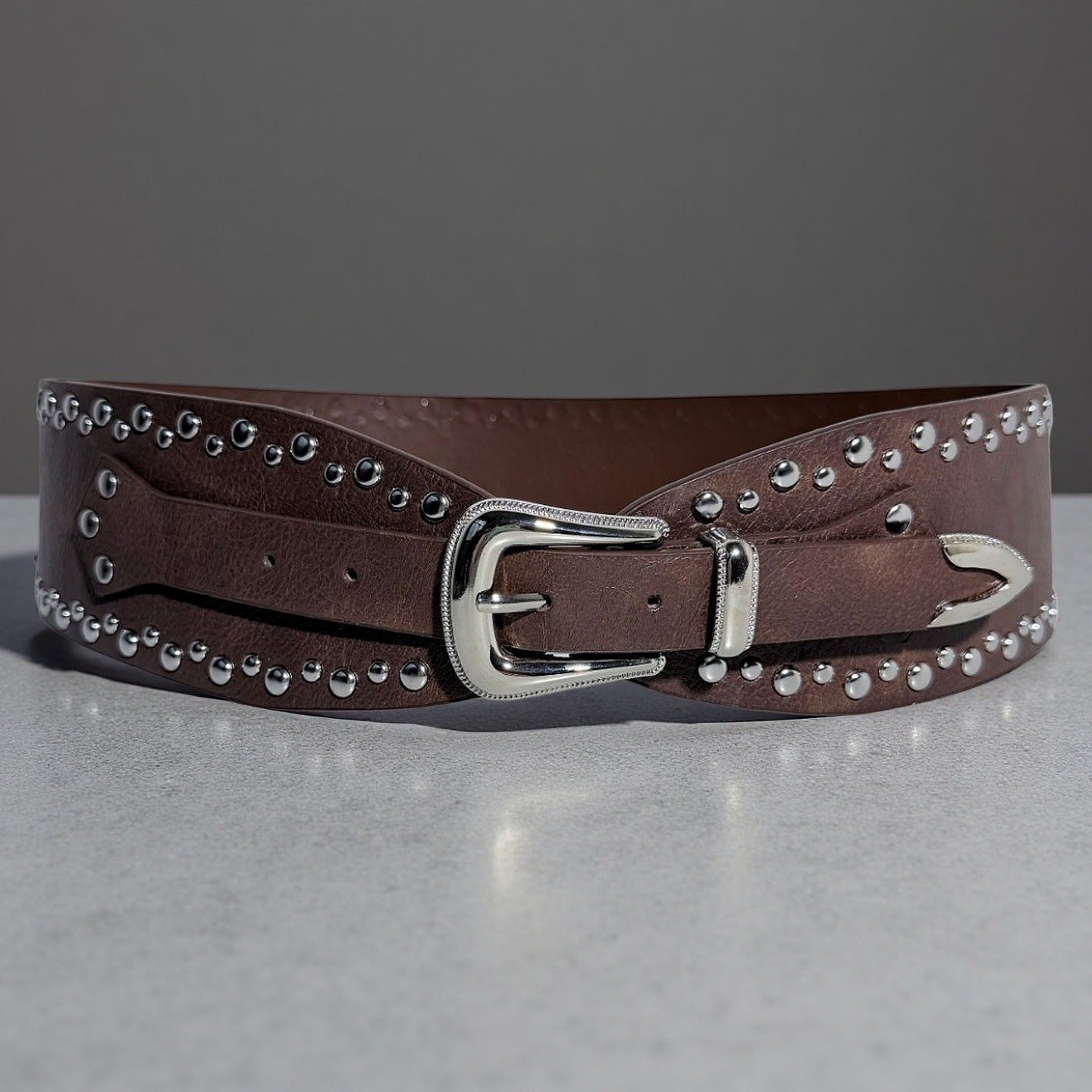 Rhea Studded Wide Belt