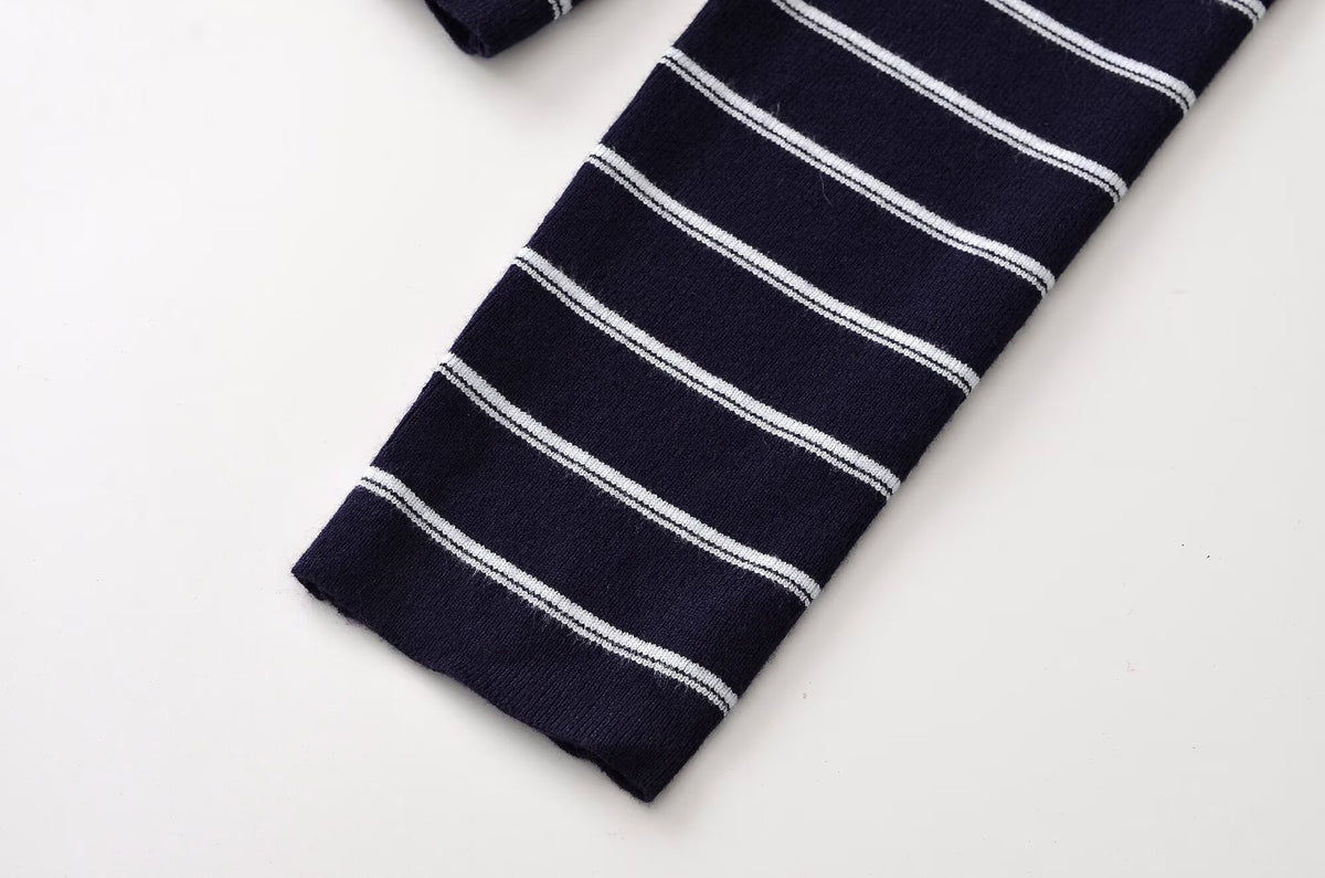 Hermione Striped Zip Knit