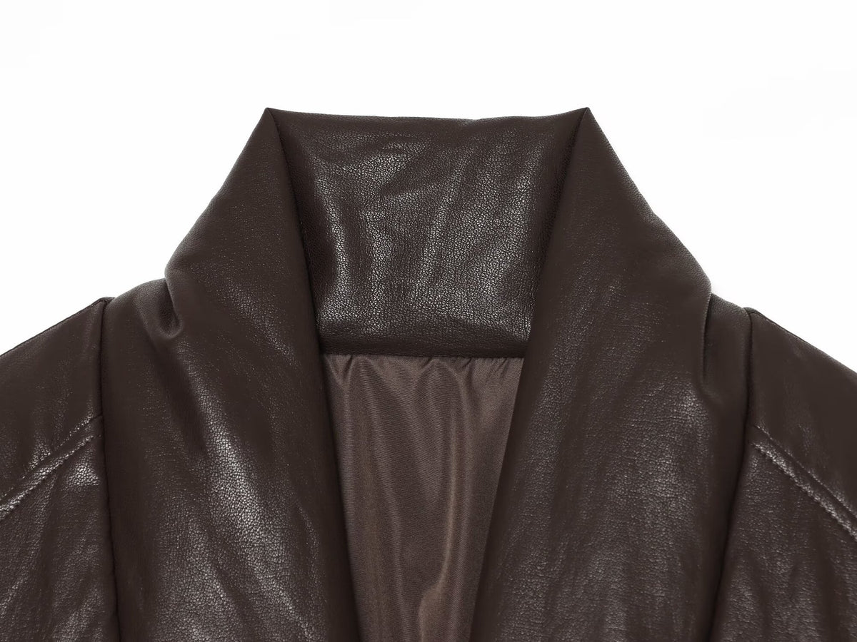 Leonora Drape-Collar Bomber