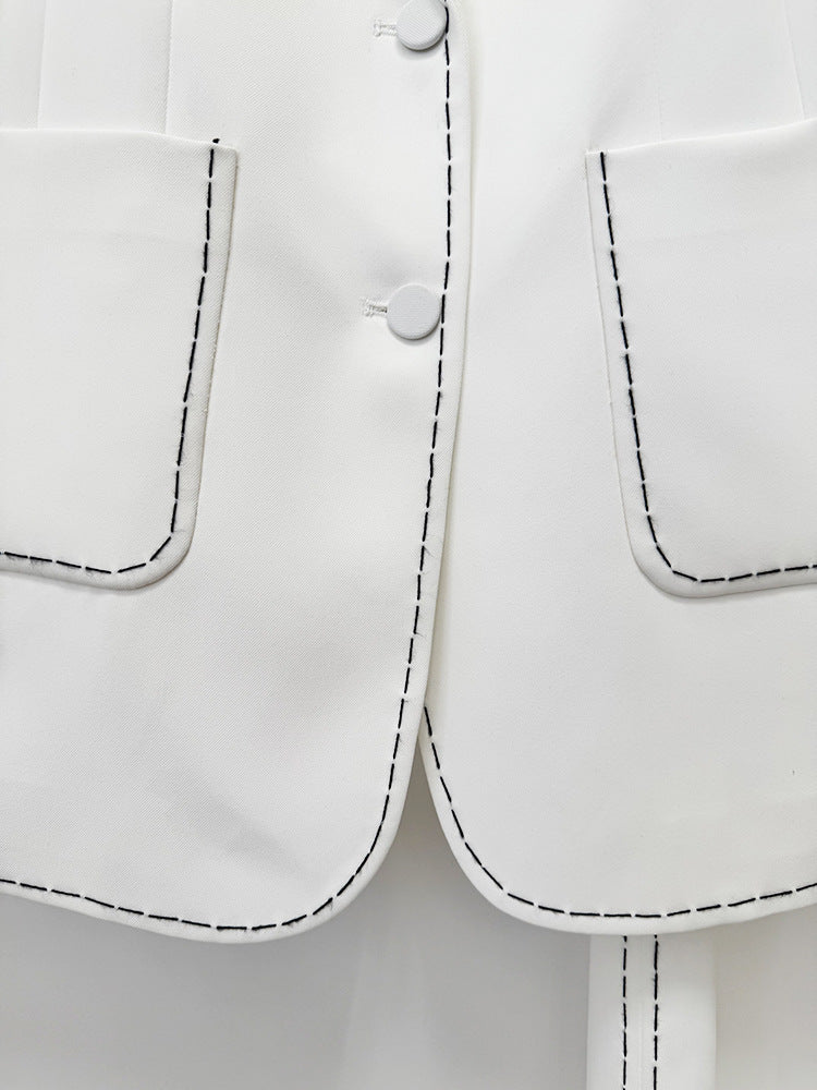 Elinor Saddle-Stitch Suit