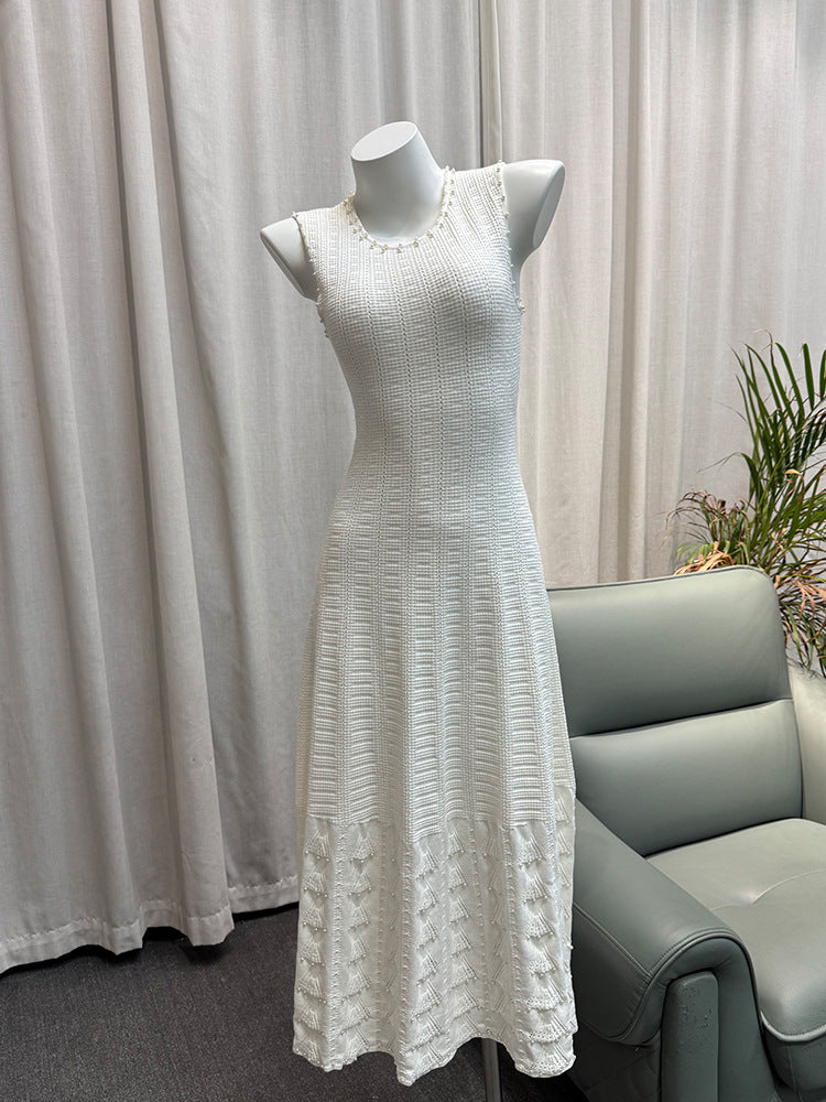 Velisse Beaded Knit Maxi Dress