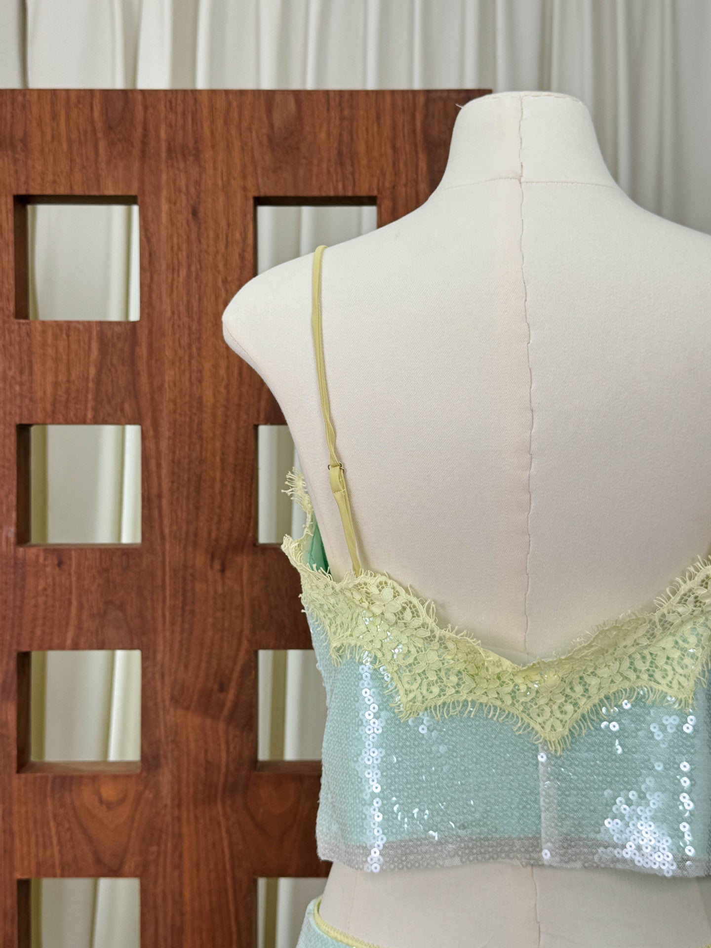 Elodie Sequin Lace Set