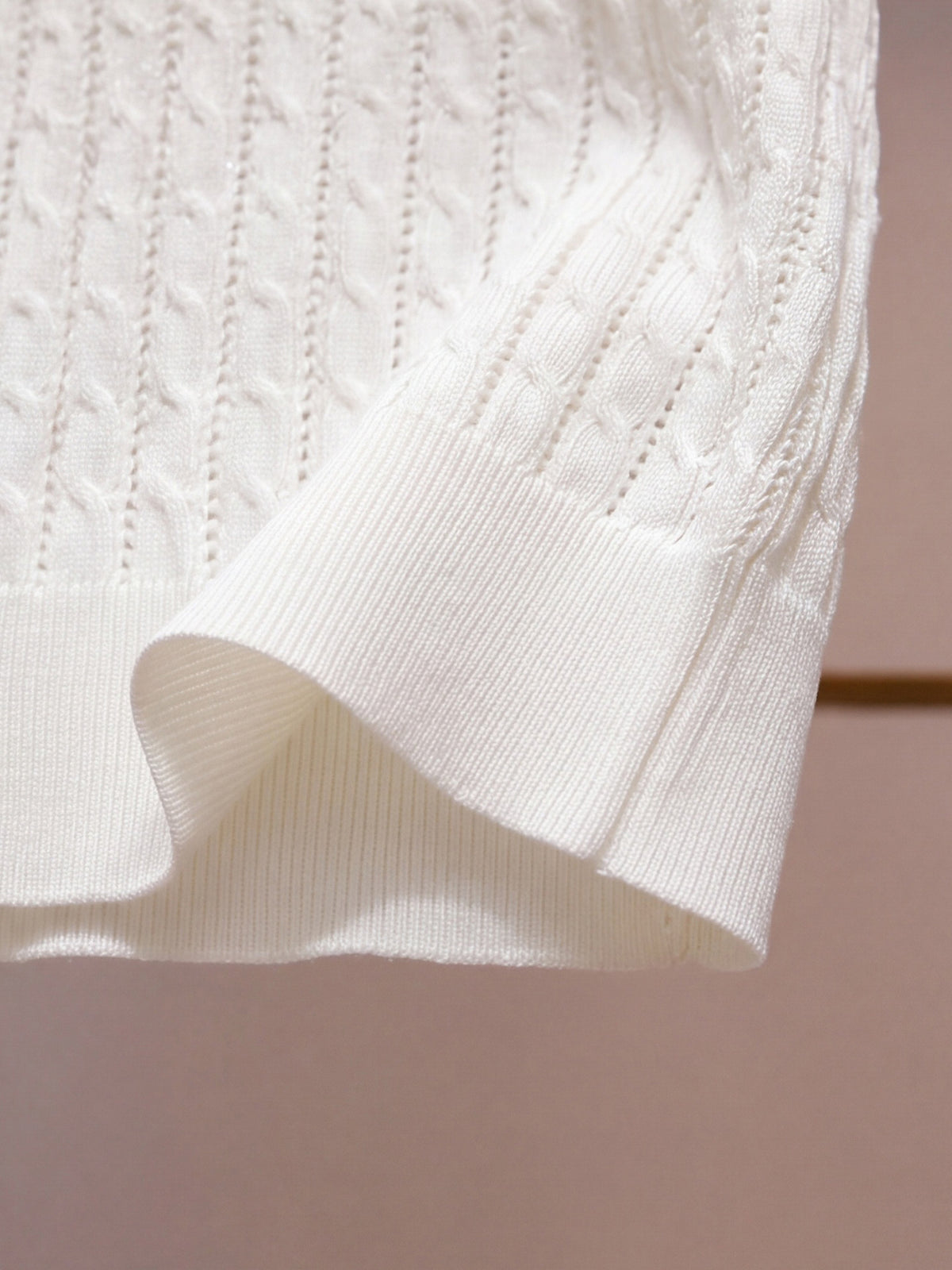 Ines Beaded Collar Knit Top