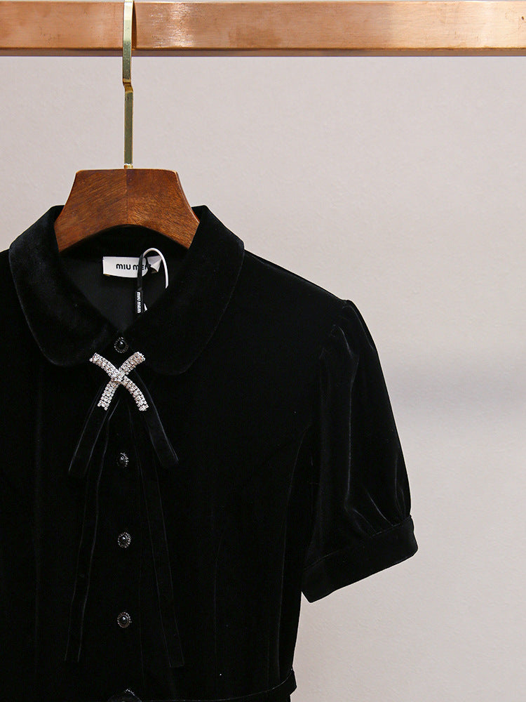 Vivienne Velvet Bow Top