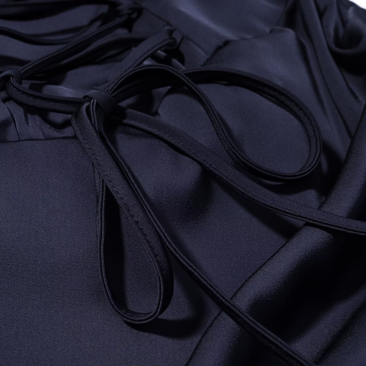 Elara Ribbon Satin Maxi Dress