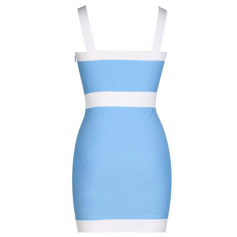 Rhinestone Bandage Mini Dress