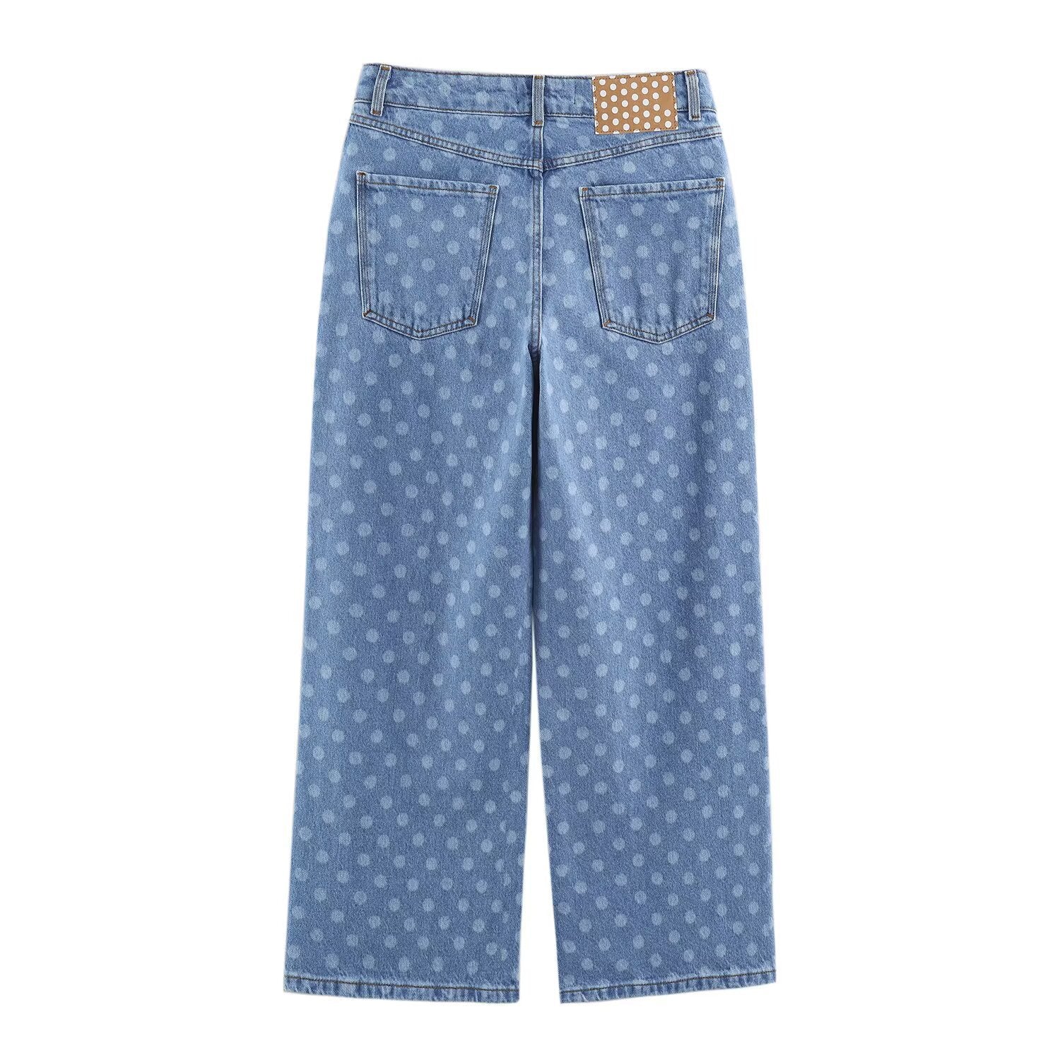 Light Wash Straight Leg Jeans