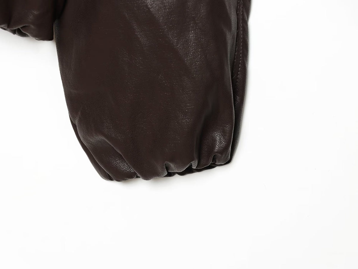 Leonora Drape-Collar Bomber