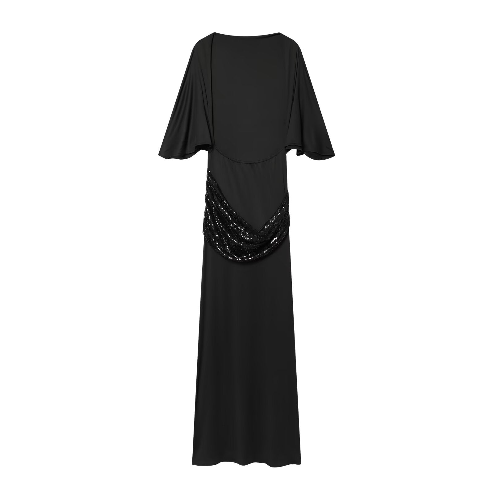 Ondine Sequin Drape Gown