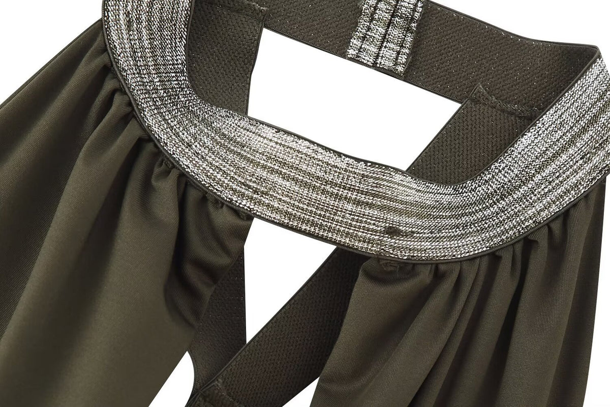 Nyra Cutout Halter Gown