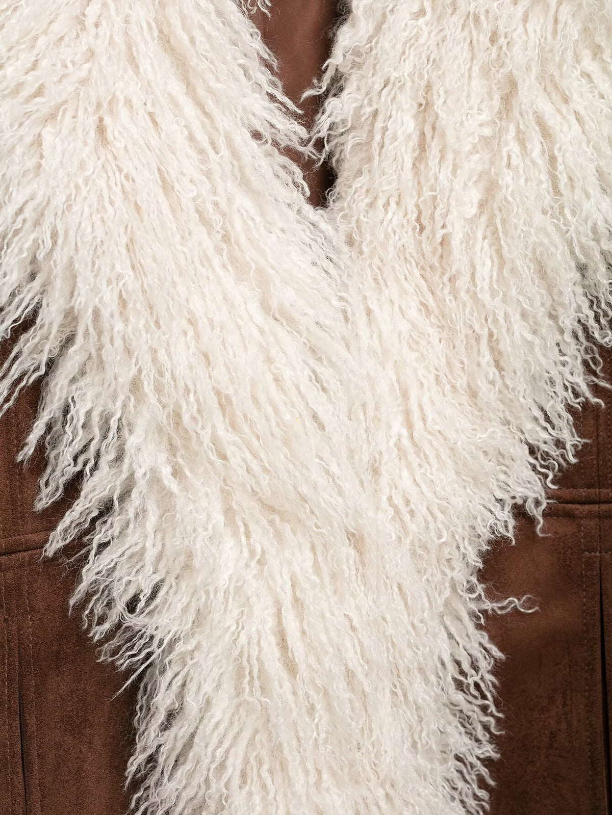 Sylvaine Shag-Collar Jacket