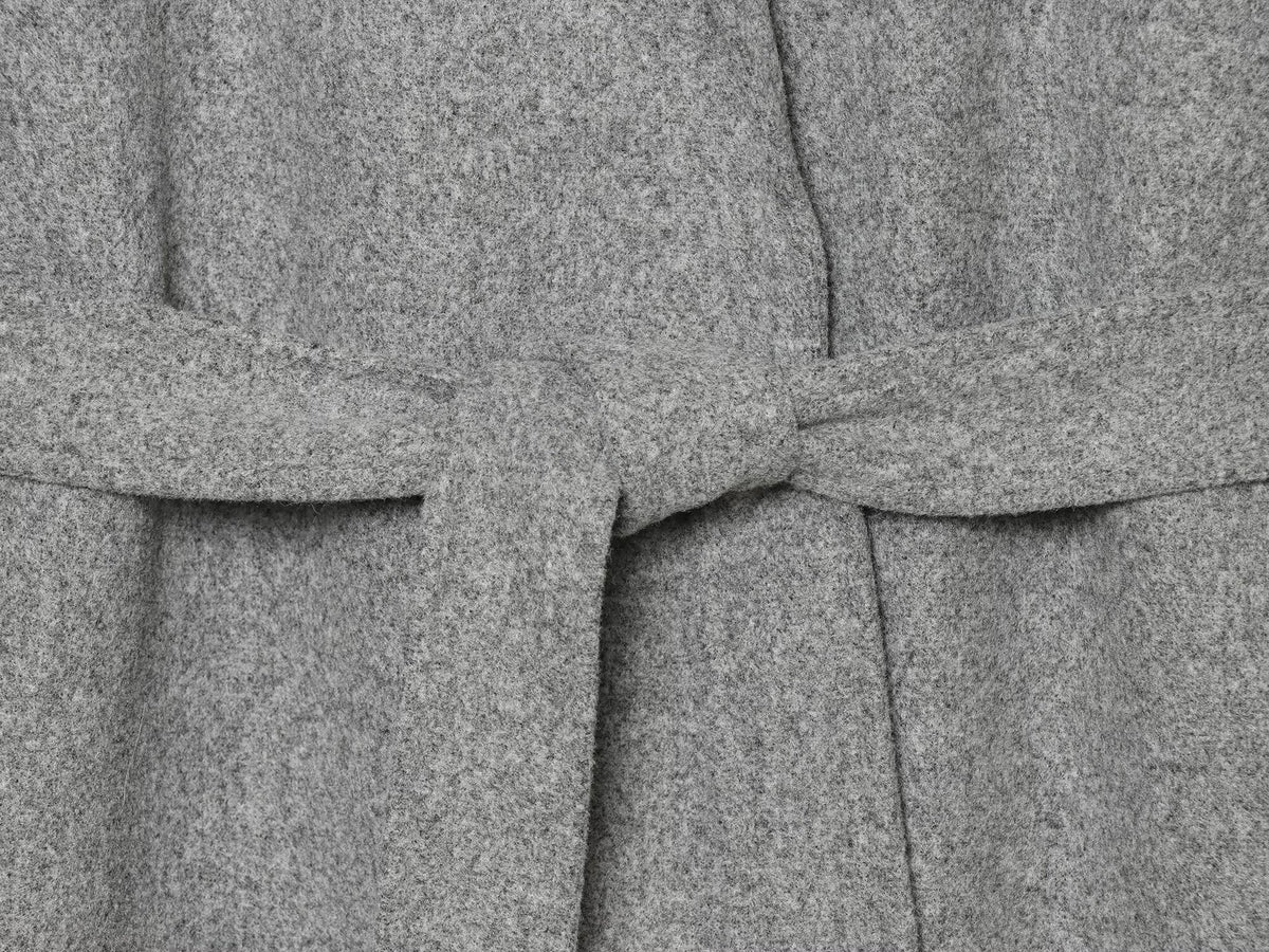 Larissa Fur-Cuff Wrap Coat
