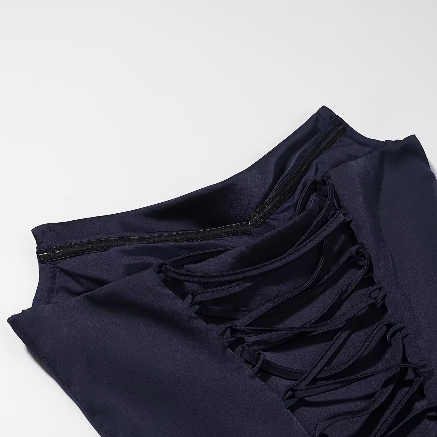 Elara Ribbon Satin Maxi Dress