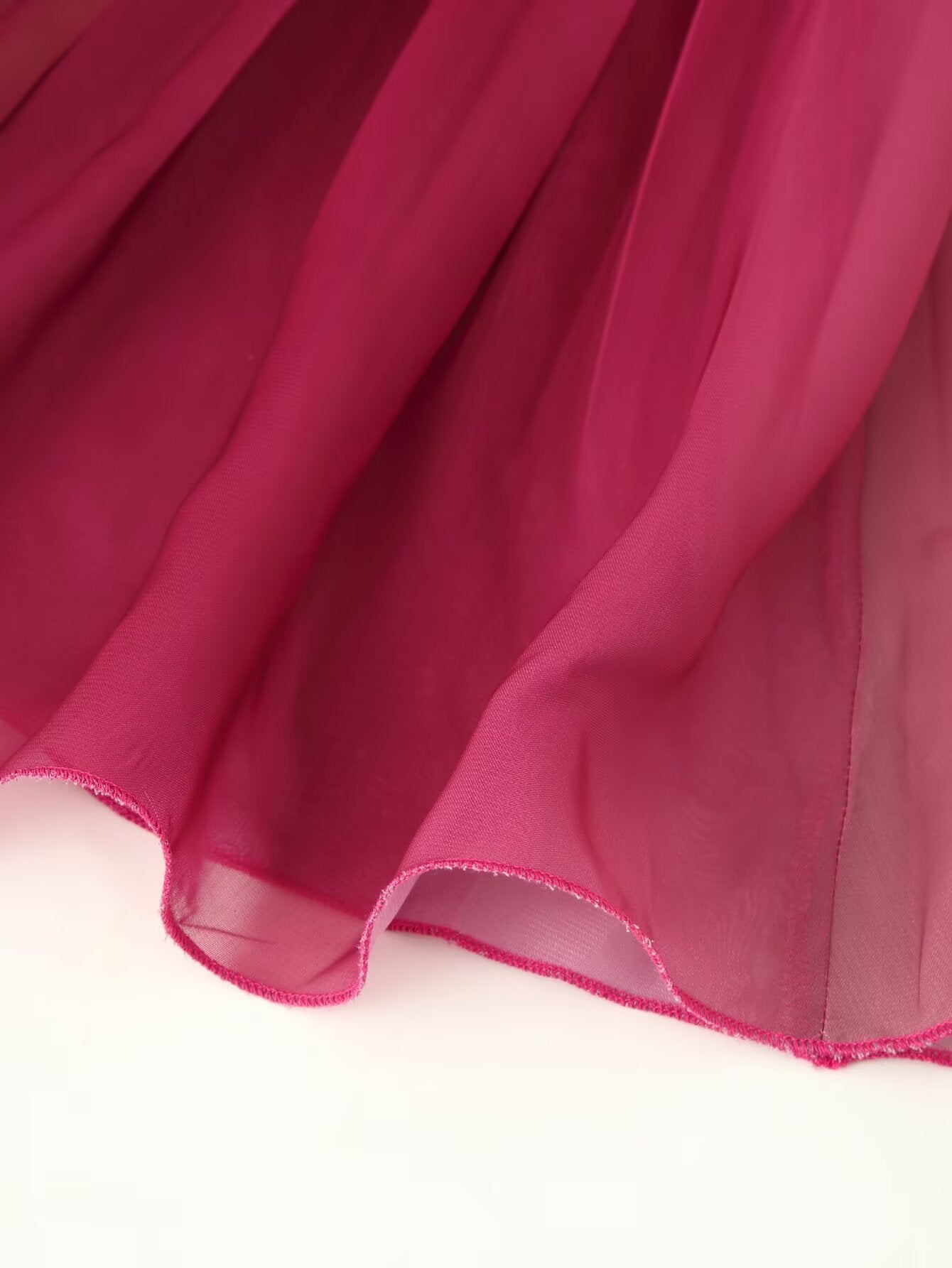 Ombre Pleated Tiered Maxi Dress