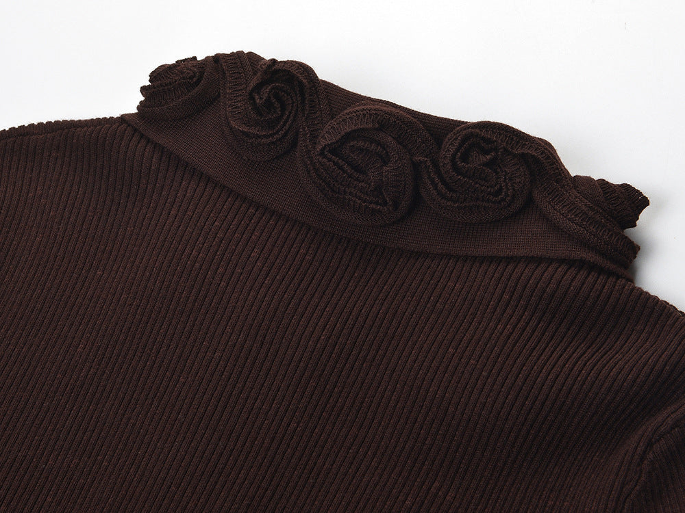 Wilhelmina Rosette-Collar Cardigan