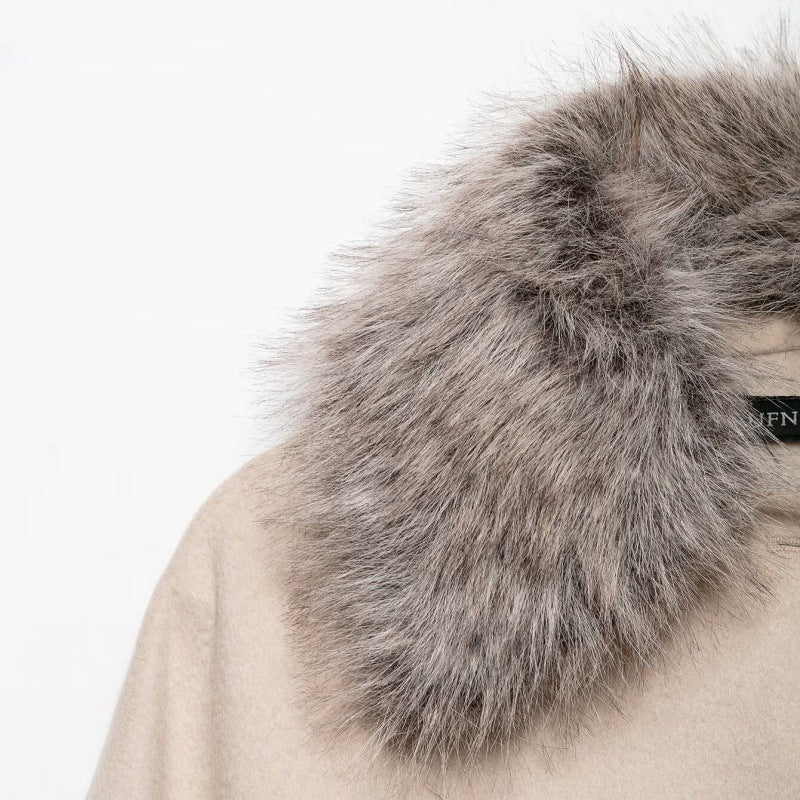 Delphia Plush-Collar Coat