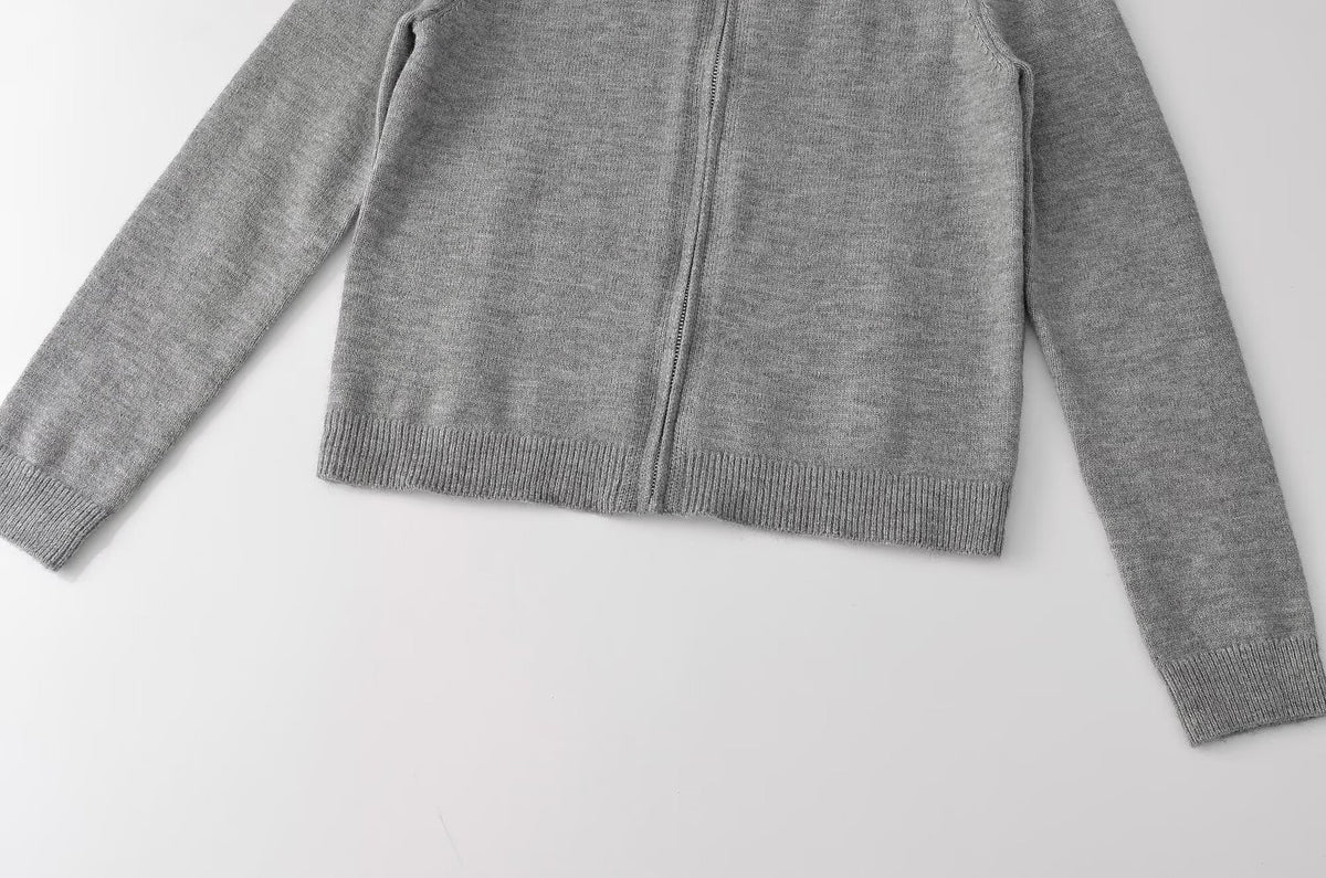 Elsie Zip Knit Cardigan