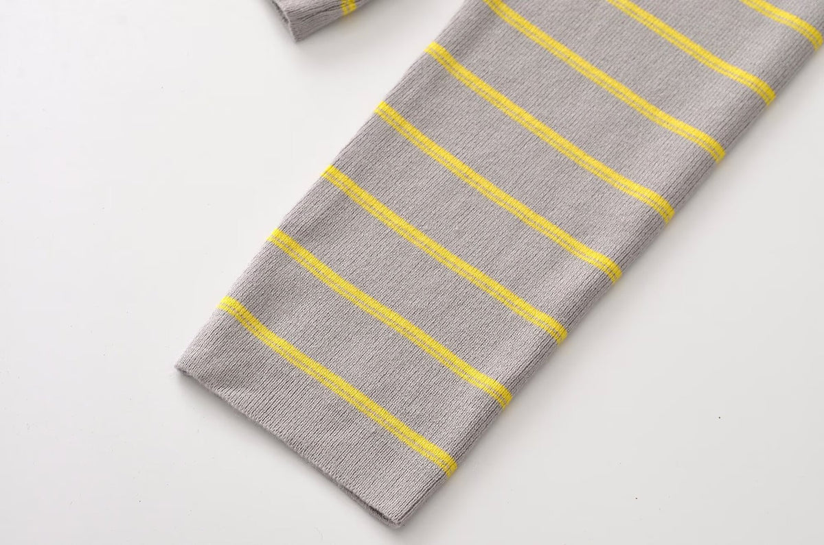Hermione Striped Zip Knit