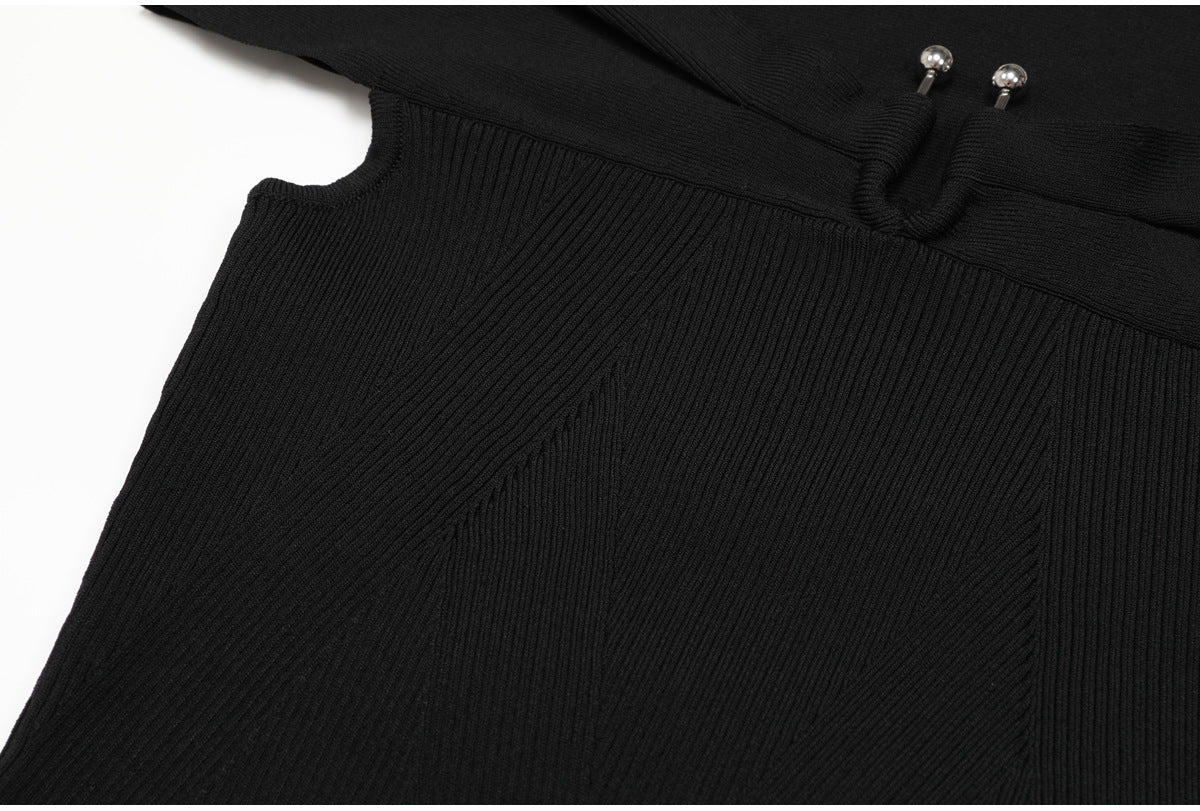 Elise Off-Shoulder Ribbed Knit Top