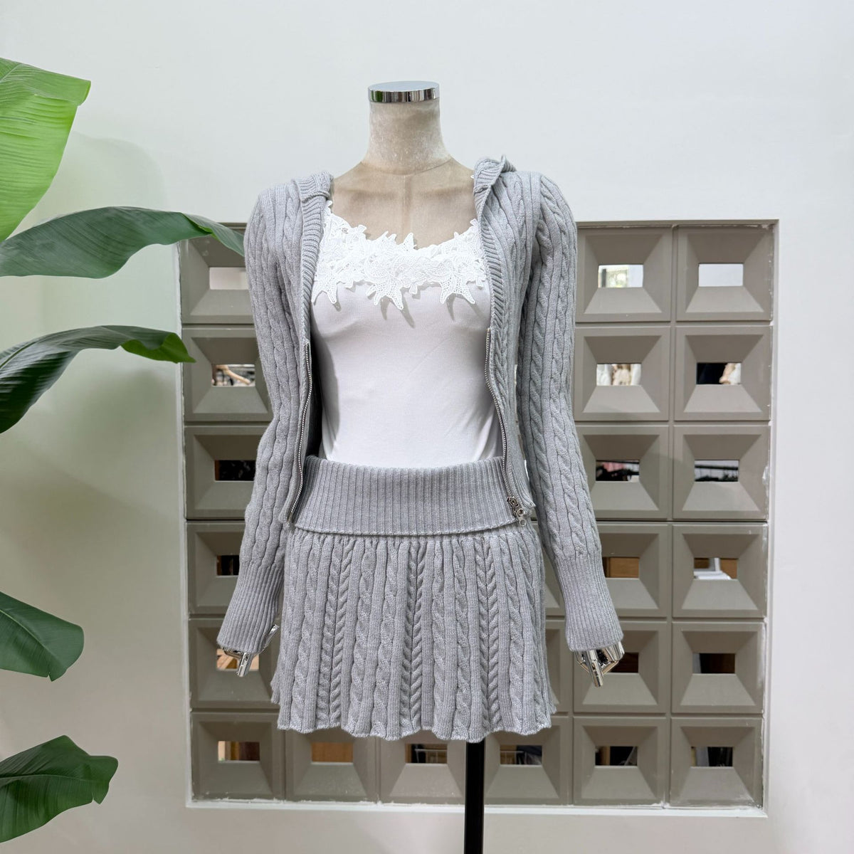 Elowen Hooded Knit Set
