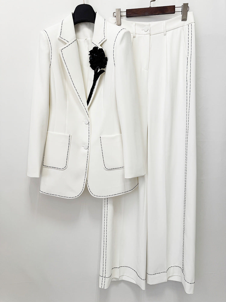 Elinor Saddle-Stitch Suit