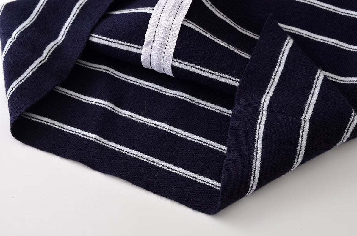 Hermione Striped Zip Knit