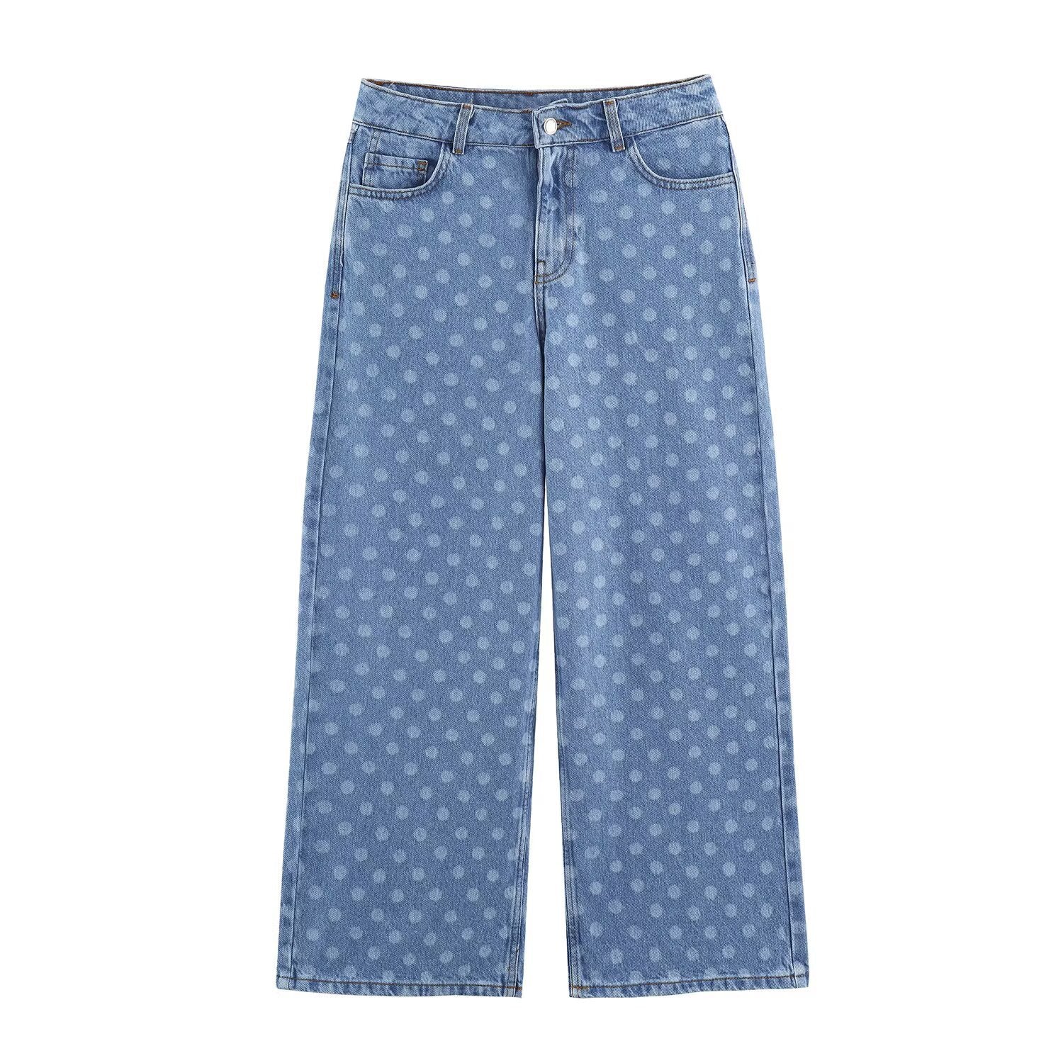 Light Wash Straight Leg Jeans