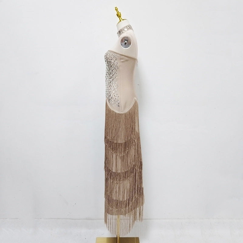 Delphine Fringe Maxi Dress