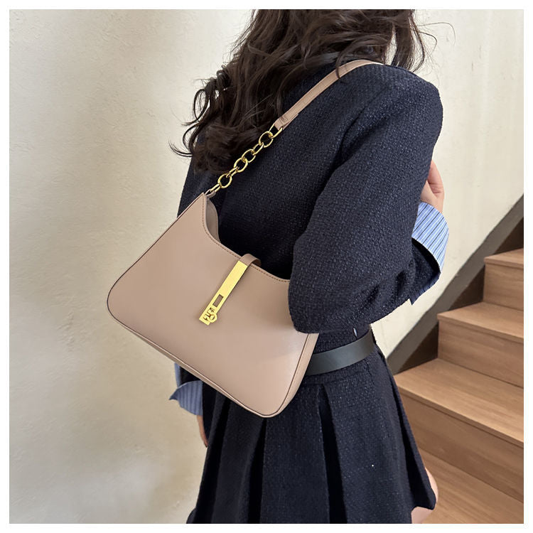 Chain Link Hobo Shoulder Bag