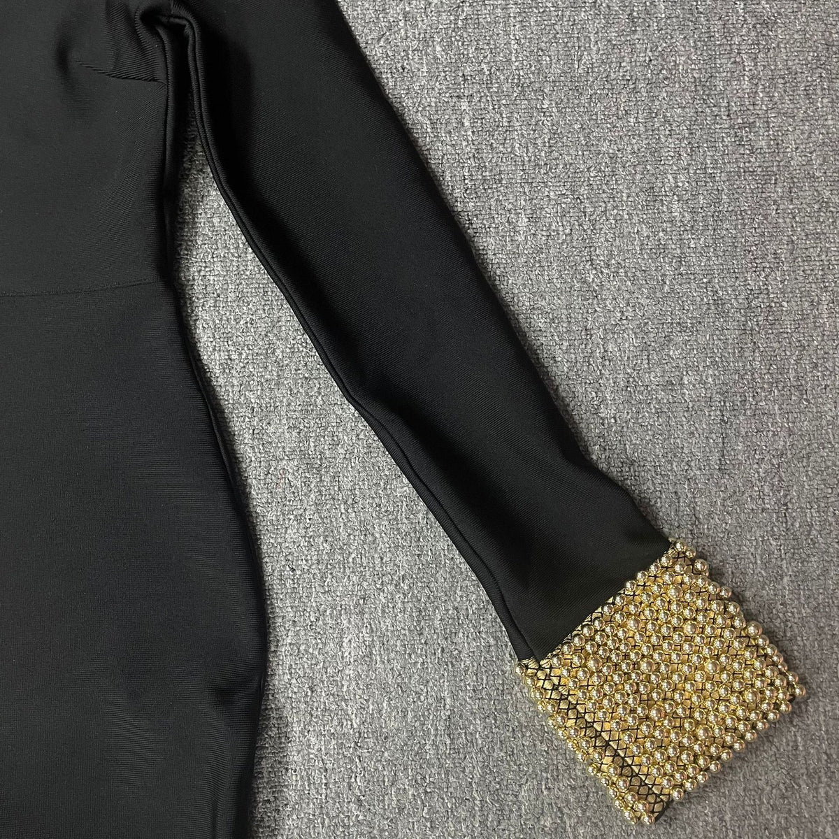 Zaira Gilded-Cuff Bandage Maxi