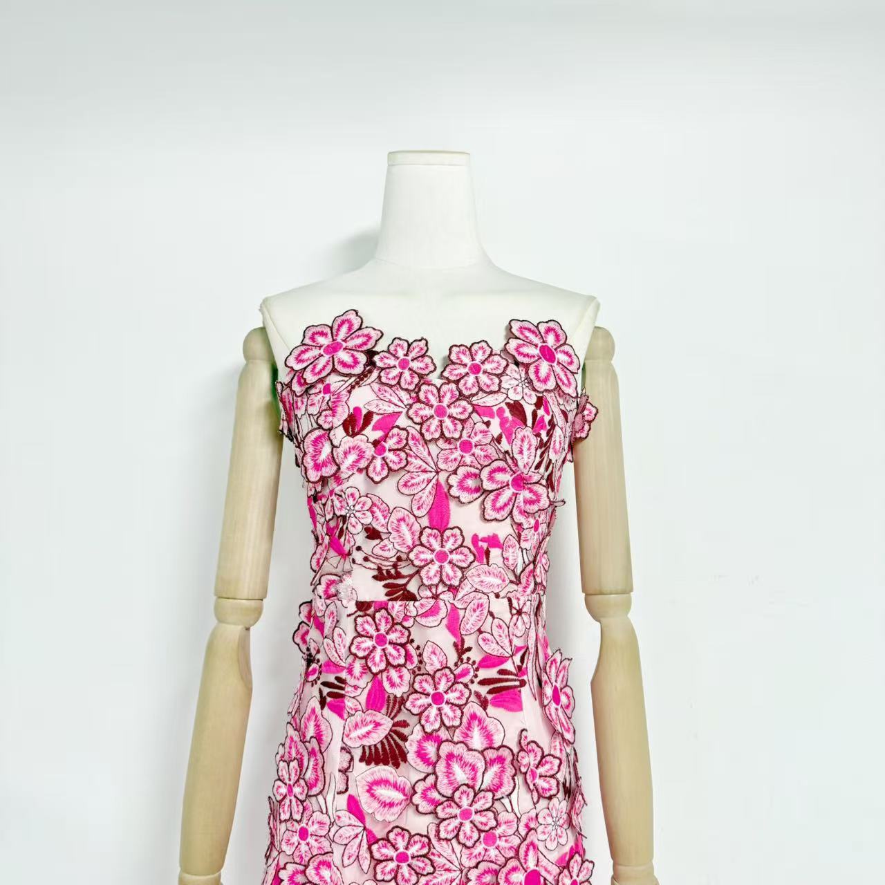 Verbena Guipure Lace and Tulle Maxi Dress