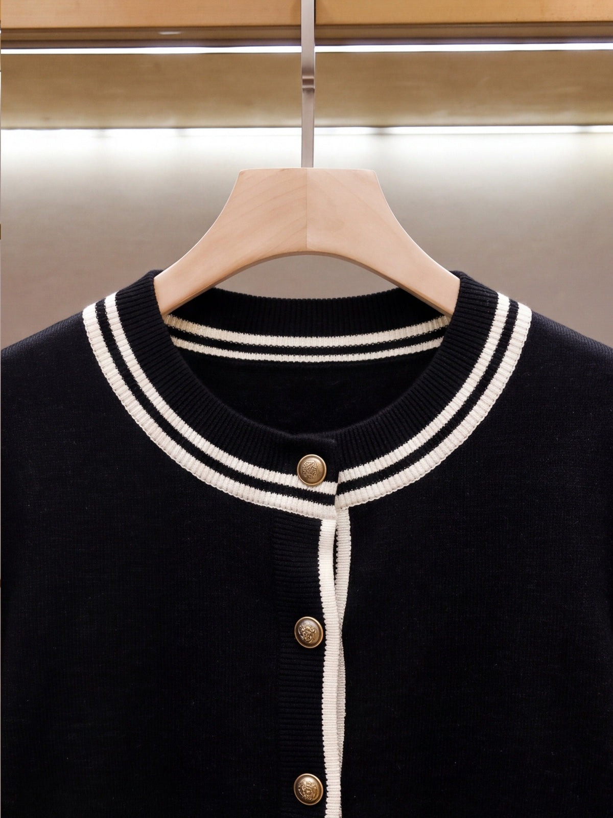 Colette Contrast Trim Cardigan