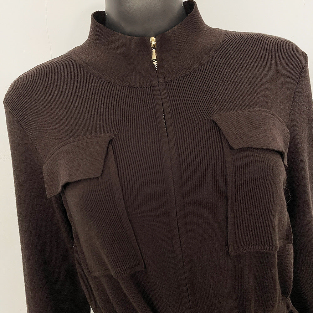 Solveig Tie-Waist Fur Set