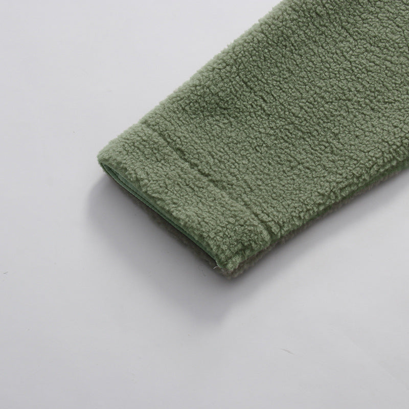 Ilse Mock-Neck Fleece Crop