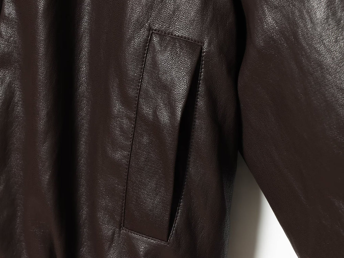 Leonora Drape-Collar Bomber